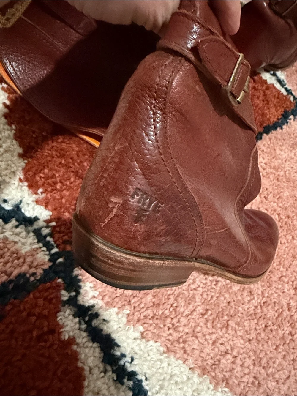 Frye Tall Brown Leather Riding Boots